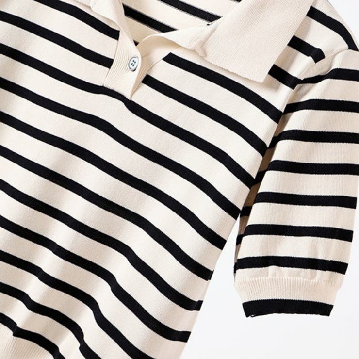 ポロシャツ半袖 トップス ボーダートップス | Carpe diem | 詳細画像9 