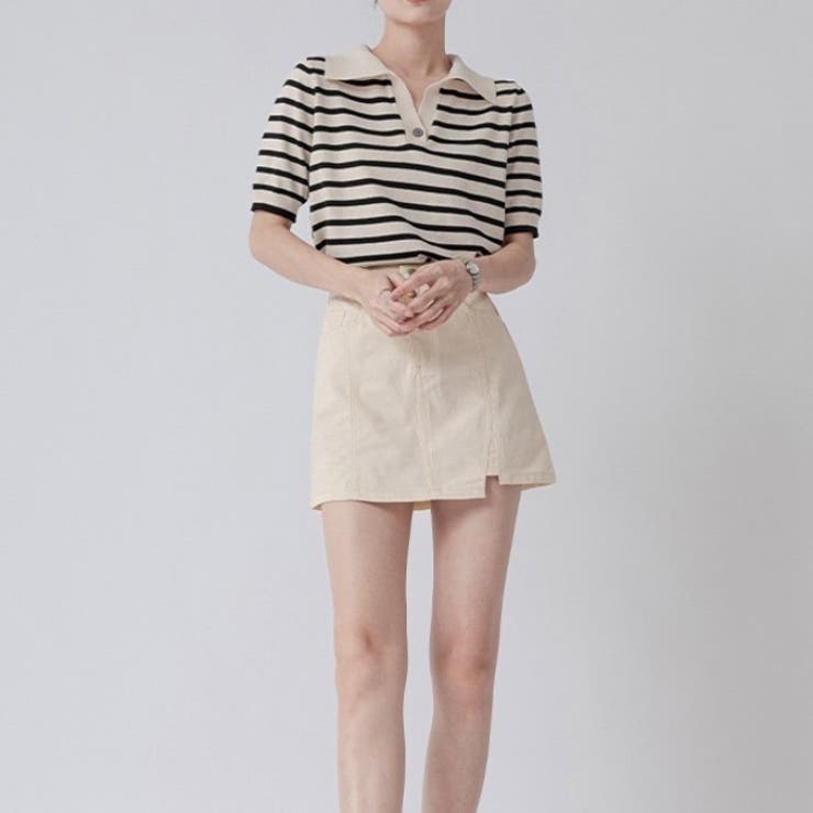 ポロシャツ半袖 トップス ボーダートップス | Carpe diem | 詳細画像4 