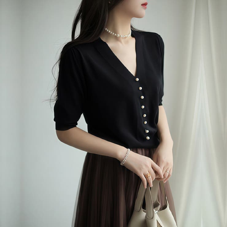 ブラック | サマーニット レディース ニット | Carpe diem