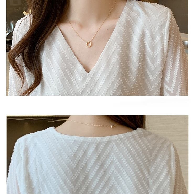 レディース Vネック ブラウス | Carpe diem | 詳細画像11 