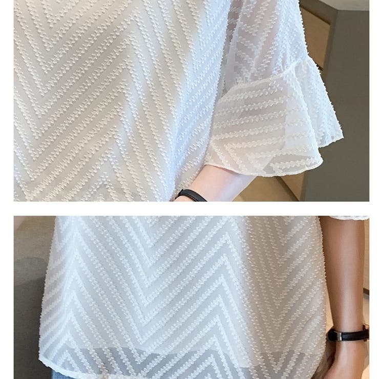 レディース Vネック ブラウス | Carpe diem | 詳細画像12 