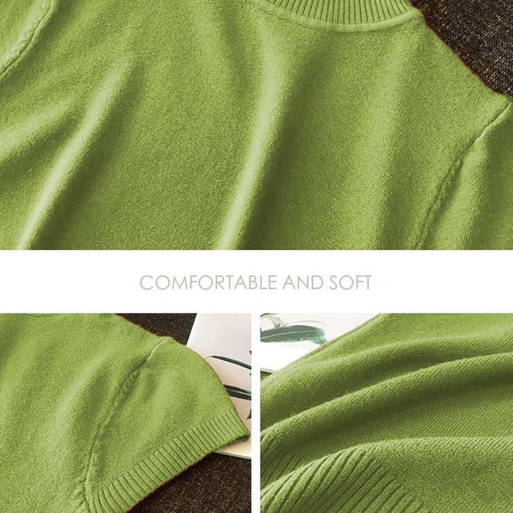 リブニットトップス シンプルニット セーター | Carpe diem | 詳細画像7 