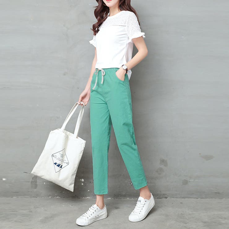 綿麻パンツ ロングパンツ ストレートパンツ | Carpe diem | 詳細画像9 