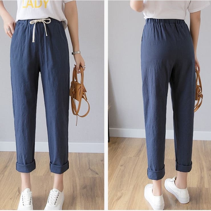 綿麻パンツ ロングパンツ ストレートパンツ | Carpe diem | 詳細画像15 