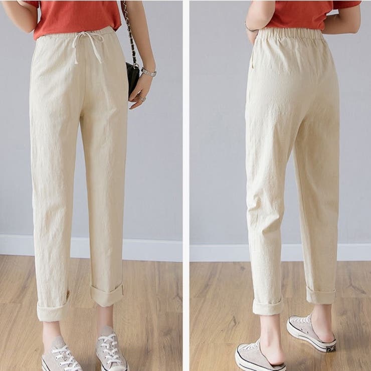 綿麻パンツ ロングパンツ ストレートパンツ | Carpe diem | 詳細画像16 