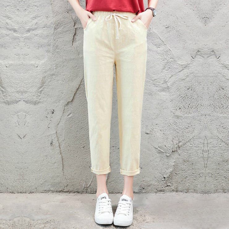 綿麻パンツ ロングパンツ ストレートパンツ | Carpe diem | 詳細画像4 