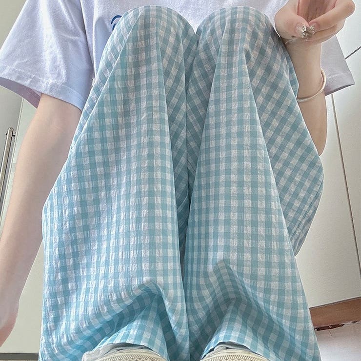 ギンガムチェック ワイドパンツ チェック柄 | Carpe diem | 詳細画像13 