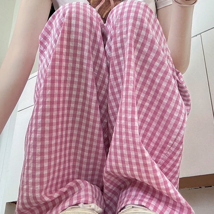 ギンガムチェック ワイドパンツ チェック柄 | Carpe diem | 詳細画像16 