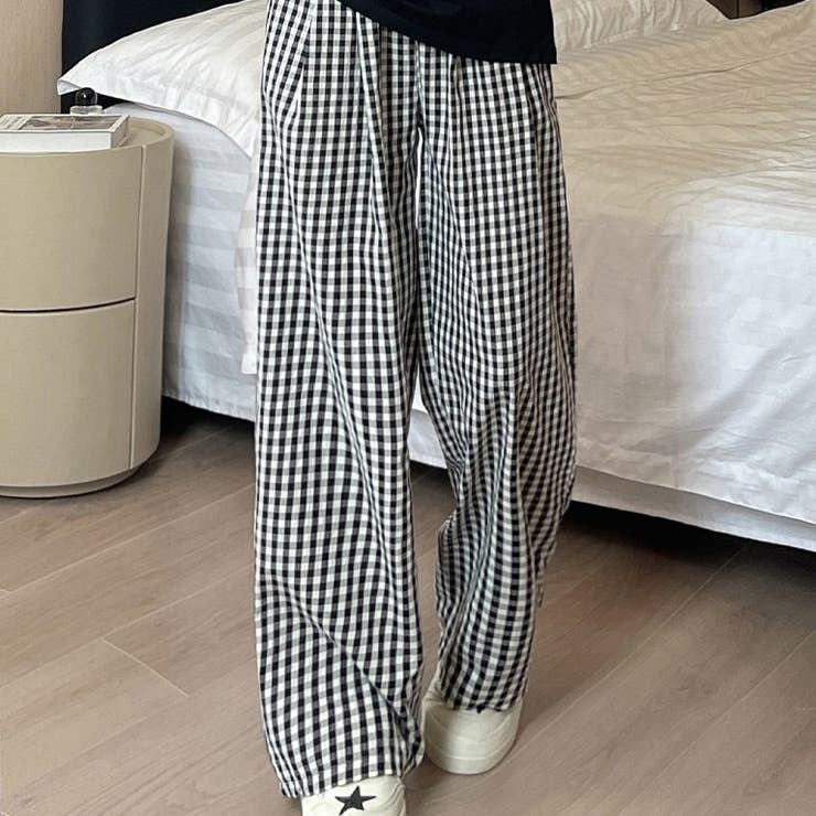 ギンガムチェック ワイドパンツ チェック柄 | Carpe diem | 詳細画像5 