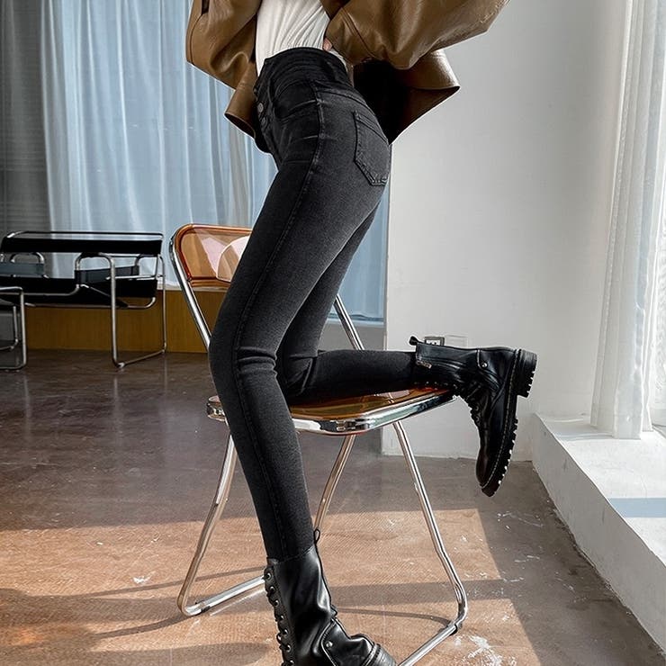 スキニーパンツ ストレッチ ハイウエスト | Carpe diem | 詳細画像15 