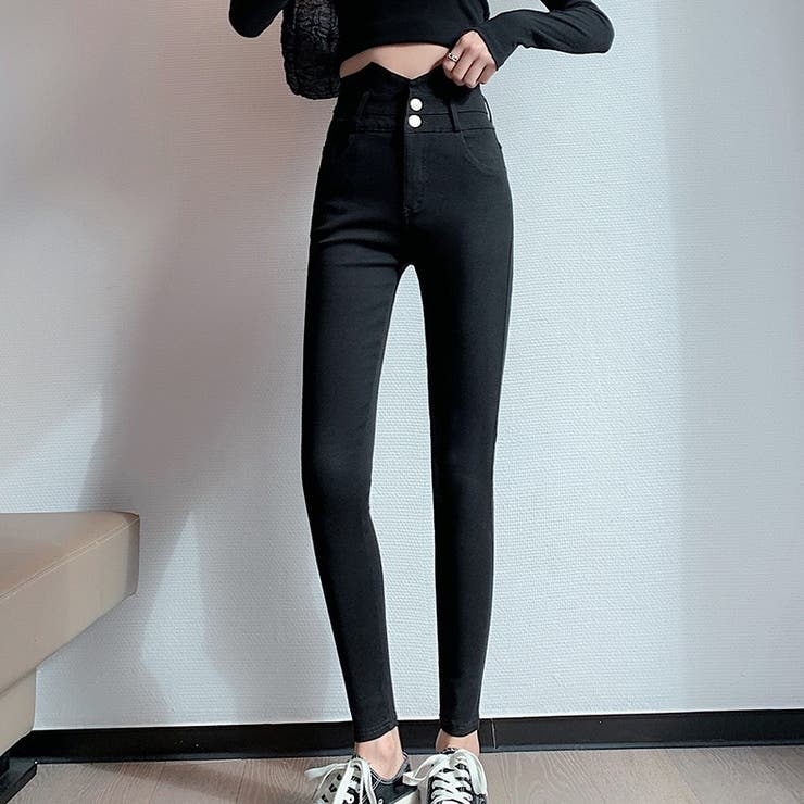 スキニーパンツ ストレッチ ハイウエスト | Carpe diem | 詳細画像1 