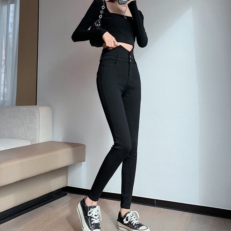 スキニーパンツ ストレッチ ハイウエスト | Carpe diem | 詳細画像2 