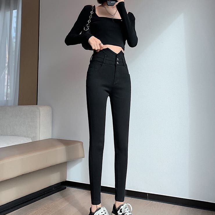 スキニーパンツ ストレッチ ハイウエスト | Carpe diem | 詳細画像3 