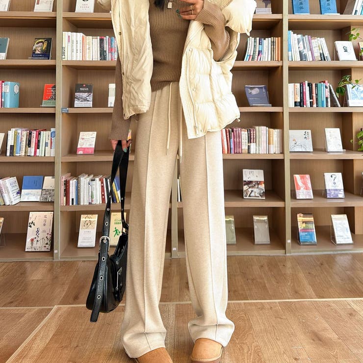 ワイドパンツ 裏起毛 秋冬パンツ | Carpe diem | 詳細画像1 