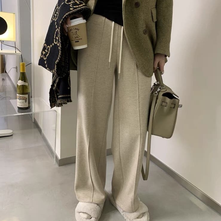 ワイドパンツ 裏起毛 秋冬パンツ | Carpe diem | 詳細画像4 