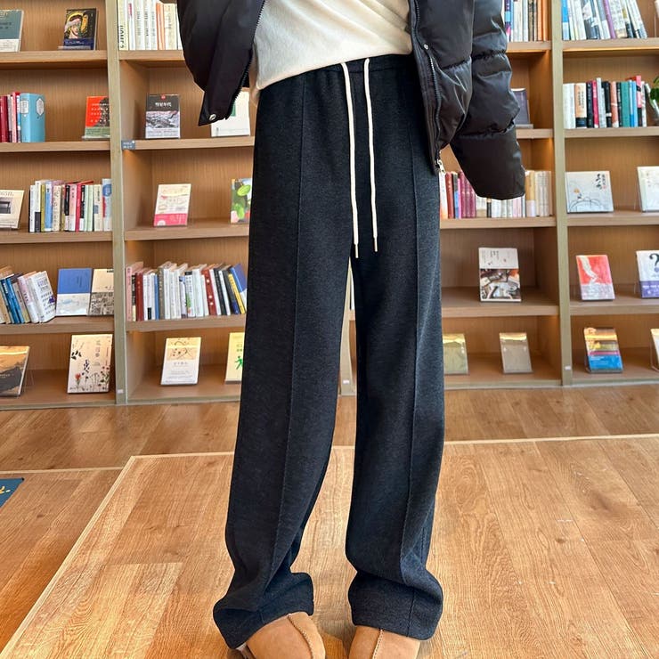 ワイドパンツ 裏起毛 秋冬パンツ | Carpe diem | 詳細画像5 