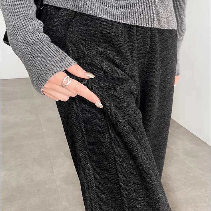 ワイドパンツ 秋冬 スリット | Carpe diem | 詳細画像8 