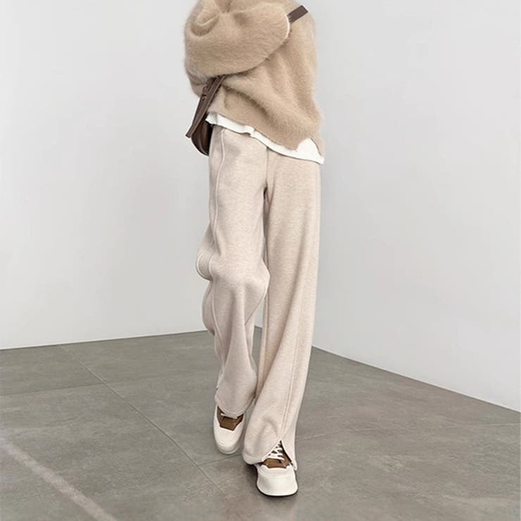 ワイドパンツ 秋冬 スリット | Carpe diem | 詳細画像1 