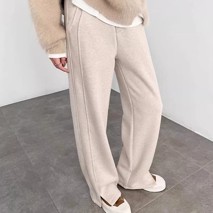 ワイドパンツ 秋冬 スリット | Carpe diem | 詳細画像4 