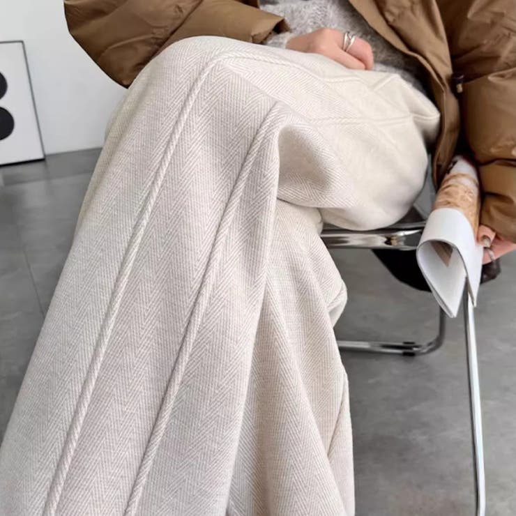 ワイドパンツ 秋冬 スリット | Carpe diem | 詳細画像5 