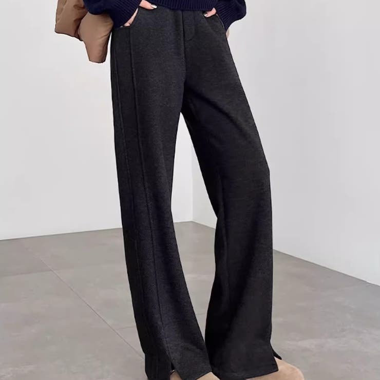 ワイドパンツ 秋冬 スリット | Carpe diem | 詳細画像7 