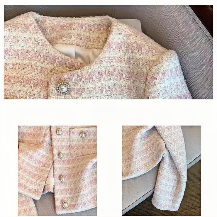 ノーカラー ツイード風 ジャケット | Carpe diem | 詳細画像10 