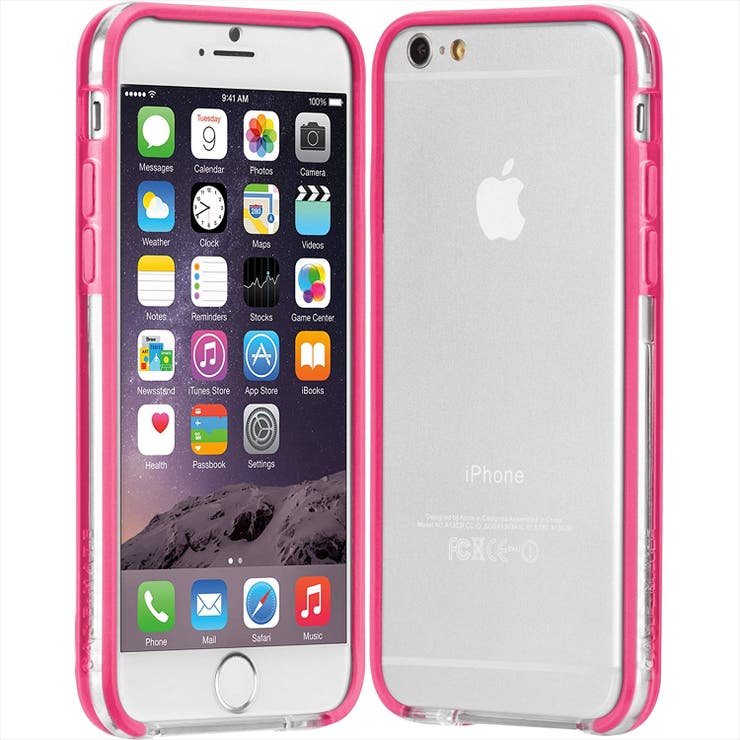 iPhone6s 6 対応 は自分にプチご褒美を 春の新作続々 Tough Frame Pink Clear タブレット関連グッズ スマートフォン