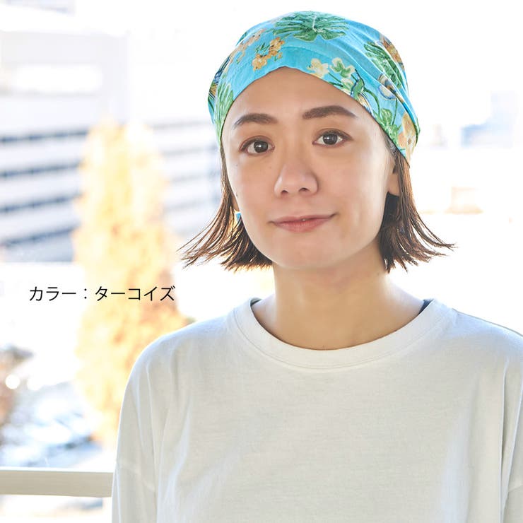 ズキン コットン ターバンキャップ | ゆるい帽子CasualBoxレディース | 詳細画像10 
