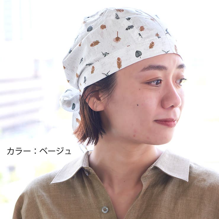 コットン バンダナキャップ (21 | ゆるい帽子CasualBoxレディース | 詳細画像9 