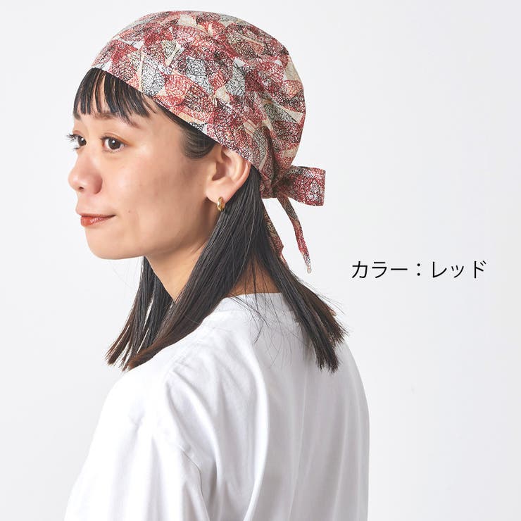 コットン バンダナキャップ(21 F) | ゆるい帽子CasualBoxレディース | 詳細画像6 
