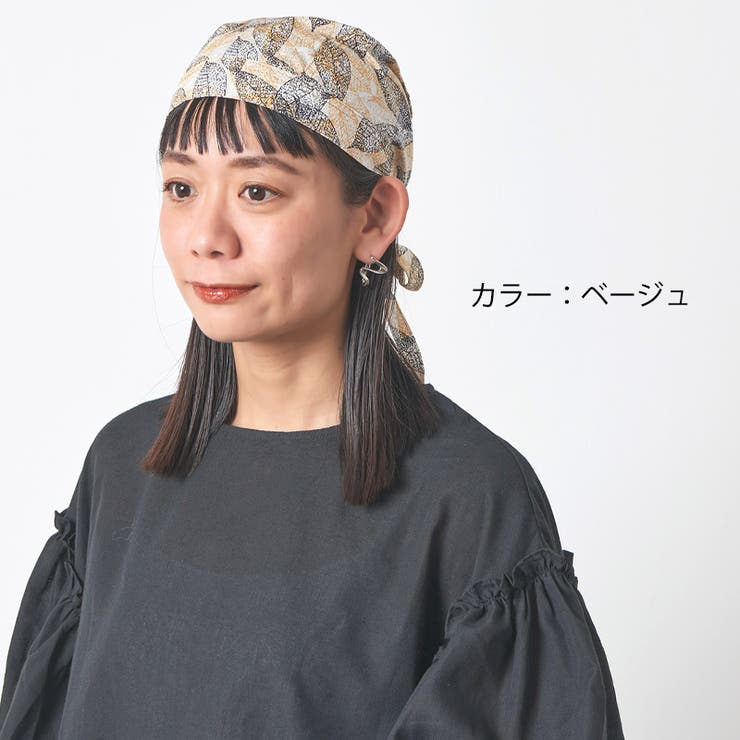 コットン バンダナキャップ(21 F) | ゆるい帽子CasualBoxレディース | 詳細画像7 
