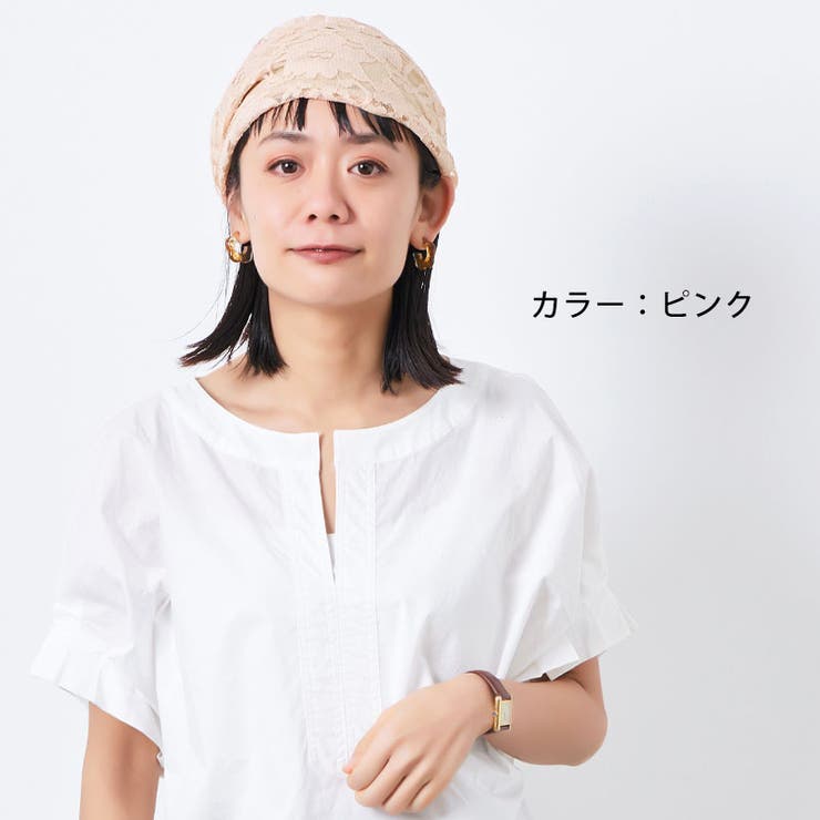ヘアターバン 帽子　やどかりシルエットフリル帽子　ショートタイプ デニムカラー ヘアターバン 帽子 やどかりシルエットフリル帽子