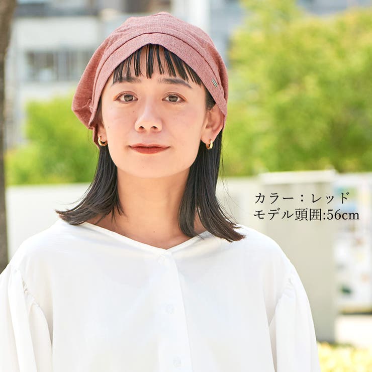 シャーリング コットン ターバンキャップ | ゆるい帽子CasualBoxレディース | 詳細画像2 