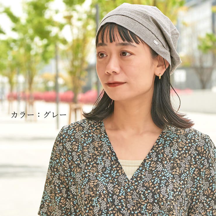 シャーリング コットン ターバンキャップ | ゆるい帽子CasualBoxレディース | 詳細画像6 