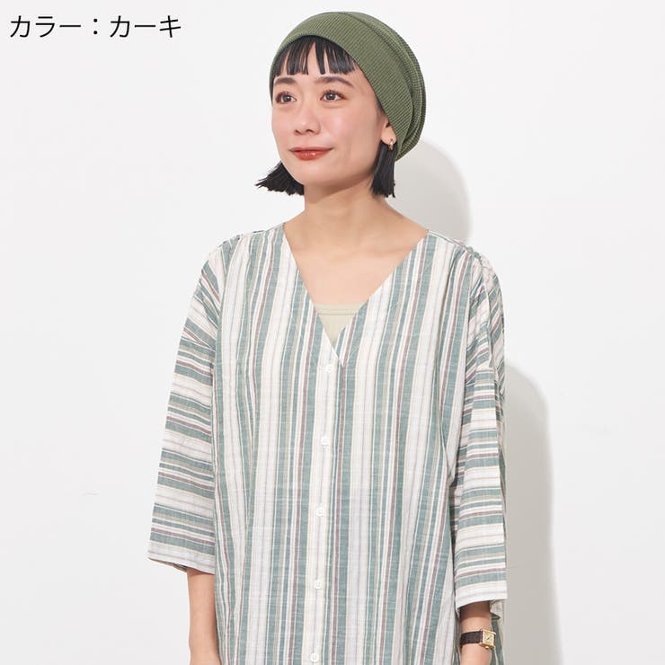 ワッフル コットン スイッチング | ゆるい帽子CasualBoxレディース | 詳細画像7 