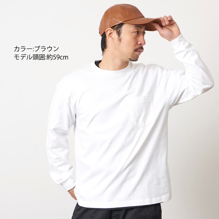 フェイクレザー BBキャップ メンズ | ゆるい帽子CasualBoxレディース | 詳細画像3 