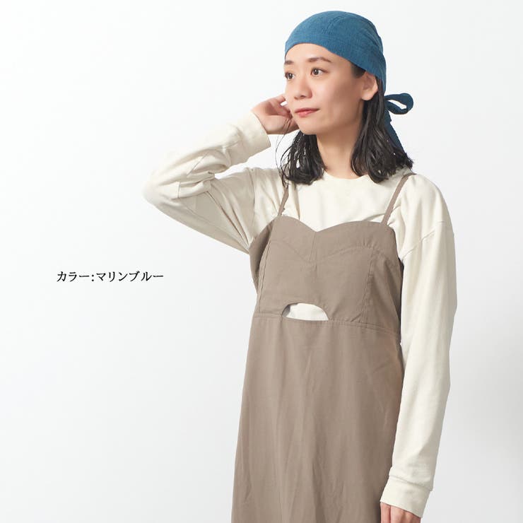 CHARM コットン バンダナキャップ | ゆるい帽子CasualBoxレディース | 詳細画像16 