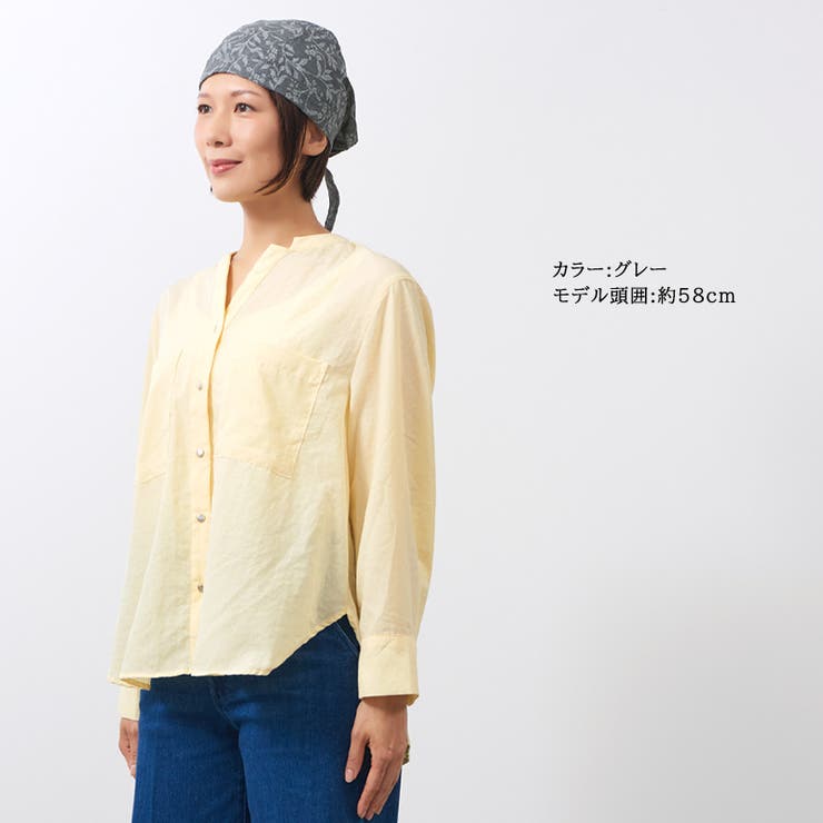 CHARM コットン バンダナキャップ | ゆるい帽子CasualBoxレディース | 詳細画像9 