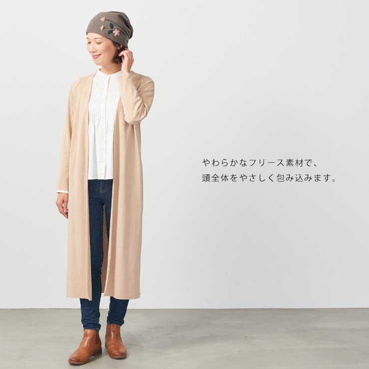 【2025年秋冬新作】CHARM MOCO フラワー刺繍 | ゆるい帽子CasualBoxレディース | 詳細画像2 