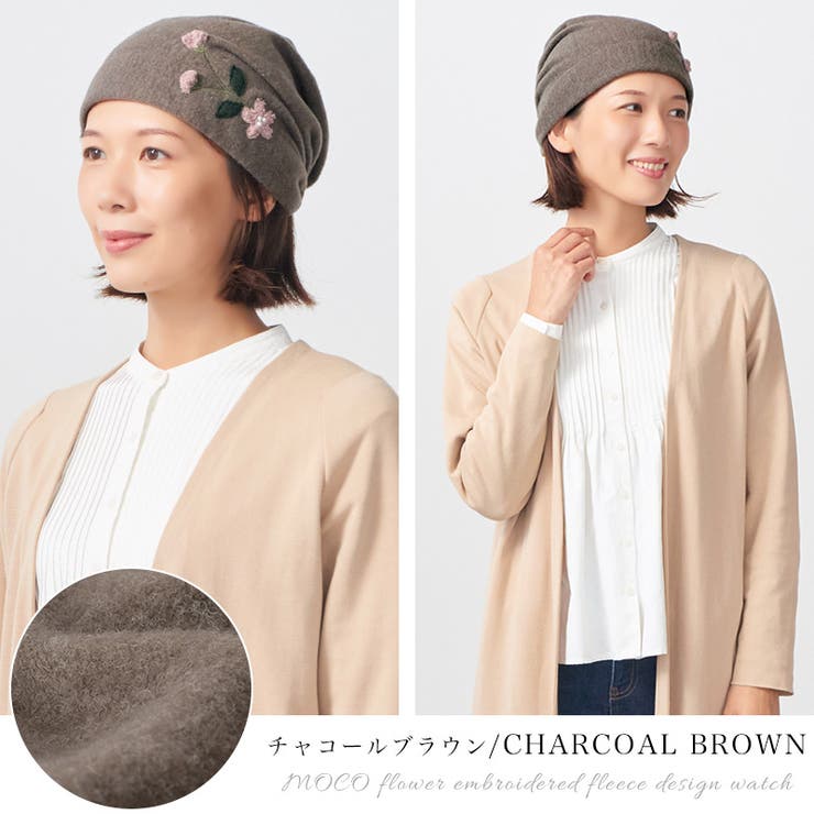 【2025年秋冬新作】CHARM MOCO フラワー刺繍 | ゆるい帽子CasualBoxレディース | 詳細画像10 