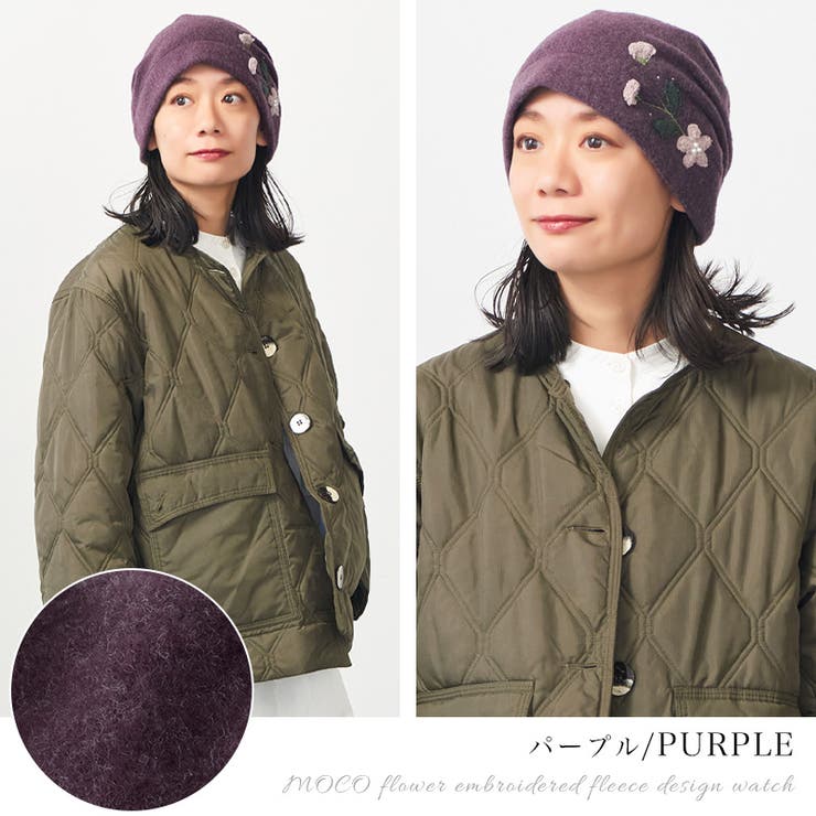 【2025年秋冬新作】CHARM MOCO フラワー刺繍 | ゆるい帽子CasualBoxレディース | 詳細画像13 