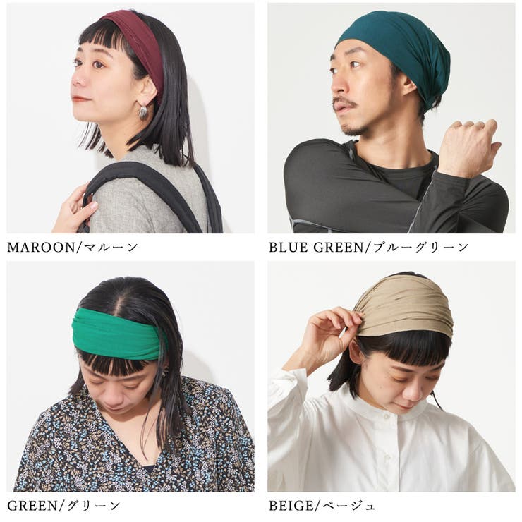 ビスコース バンダナ ターバン | ゆるい帽子CasualBoxレディース | 詳細画像14 