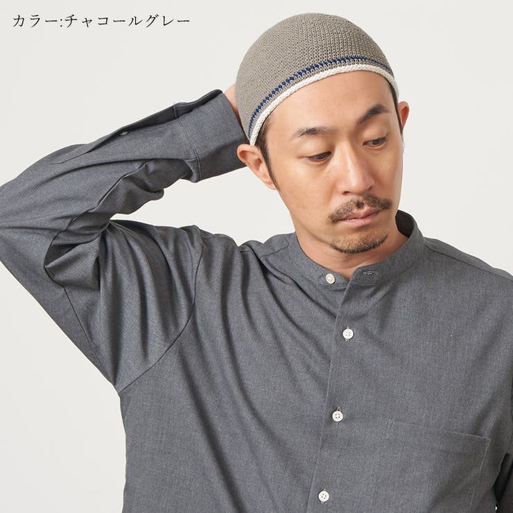 charmダブルライン手編み コットン イスラムキャップ | ゆるい帽子CasualBox | 詳細画像15 