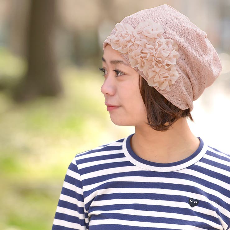 キャップ ニット帽 医療用帽子[品番：CX000002329]｜ゆるい帽子
