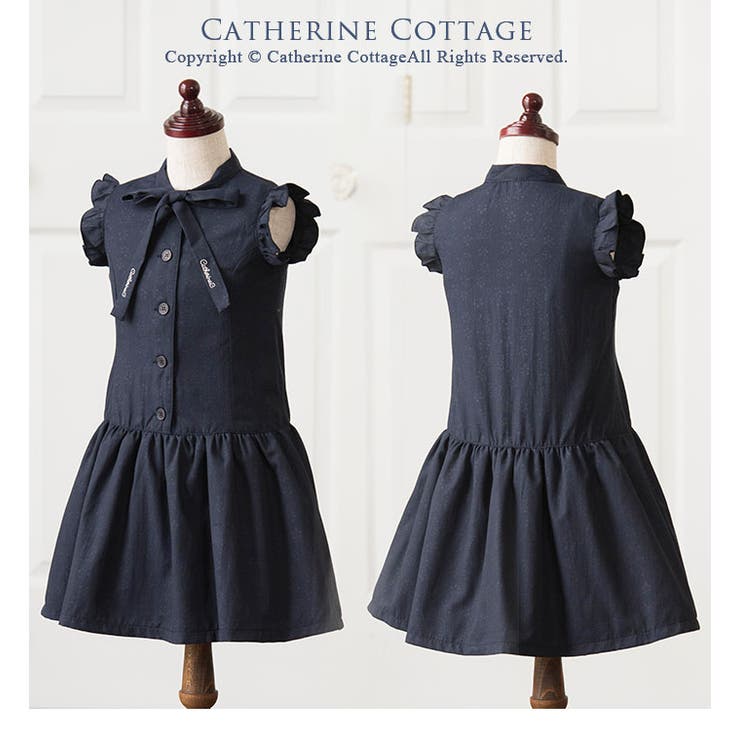 ネイビーガーリーローウエスト切替ワンピース 子供服 知的 品番 Catk Catherine Cottage キャサリンコテージ のキッズファッション通販 Shoplist ショップリスト