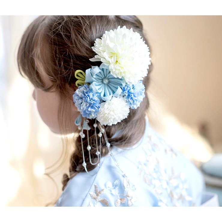 和装お花の髪飾り2点セット[髪飾り造花卒業式袴結婚式成人式子供大人 