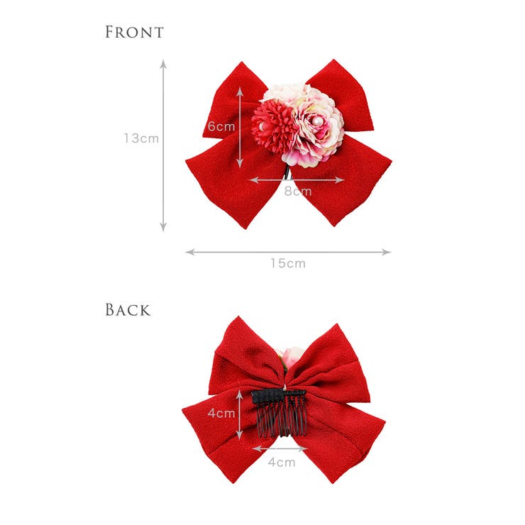 ちりめんリボンフラワーコーム 和装髪飾り ヘアアクセサリー キャサリンコテージ | Catherine Cottage | 詳細画像26 