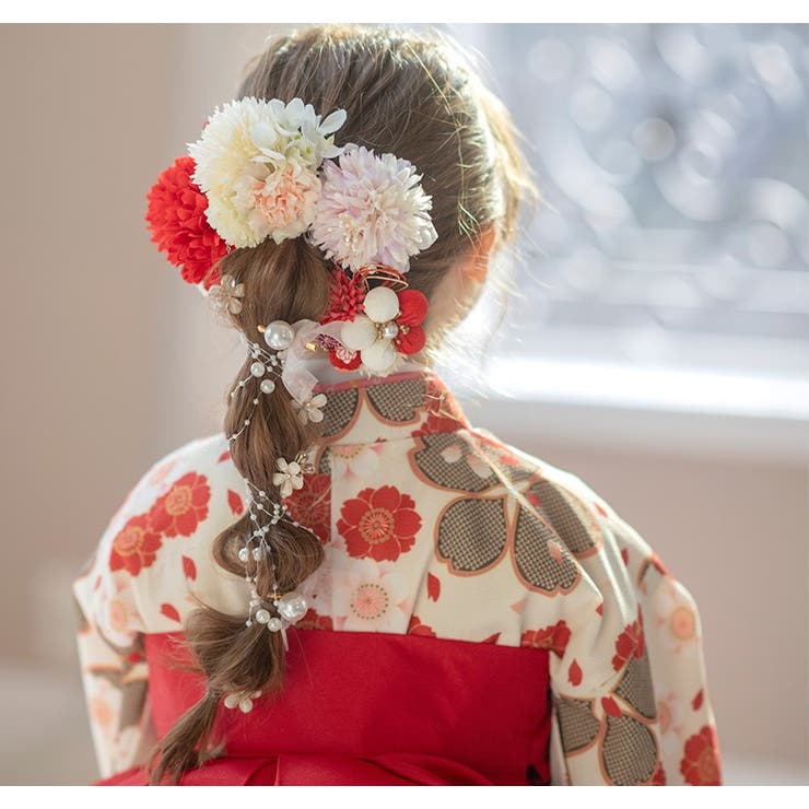 袴　120 キャサリンコテージ　髪飾り、肌着まで6点セット和服