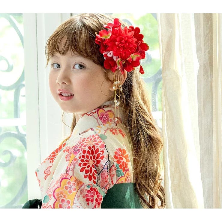 和装お花の髪飾り2点セット[髪飾り造花卒業式袴結婚式成人式子供