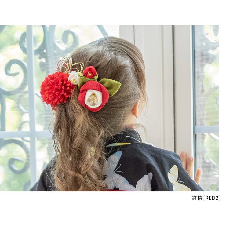 ハンドメイド 小花柄カムソンコーデュロイ 立ち襟バルーンチュニック